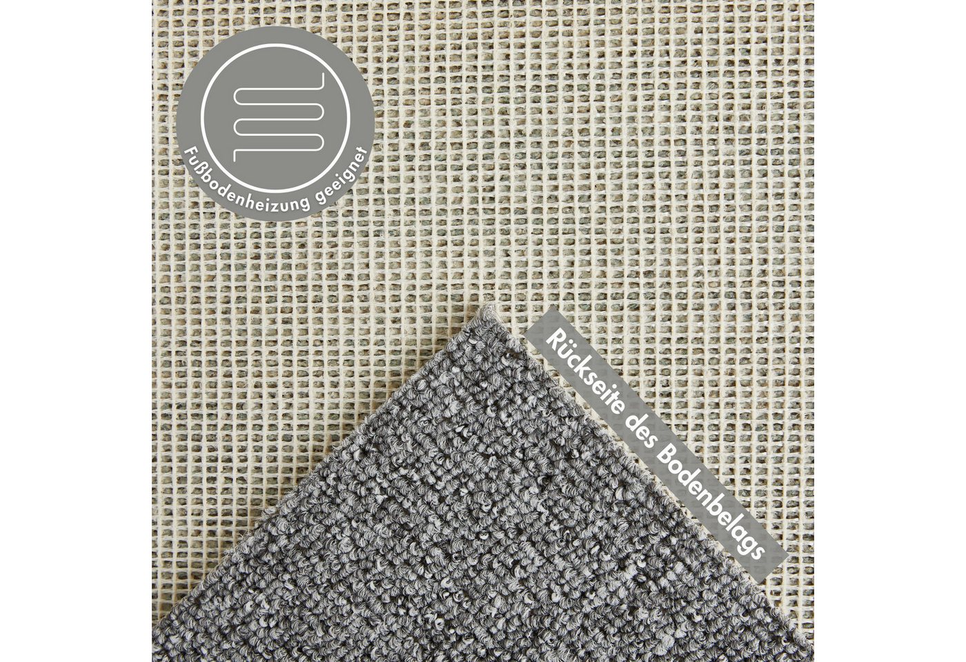 Andiamo Teppichboden Rambo, Feinschlinge, Gesamthöhe ca. 4,5 mm, Luxusklasse LC1, rechteckig, meliert, Breite 400 cm oder 500 cm, strapazierfähig & pflegeleicht – Bild 2 von 5