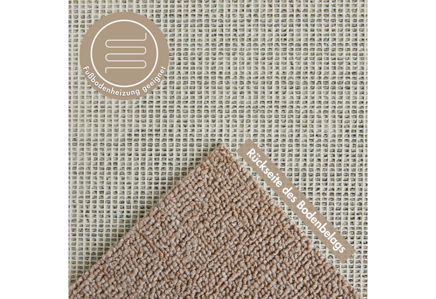 Andiamo Teppichboden Rambo, Feinschlinge, Gesamthöhe ca. 4,5 mm, Luxusklasse LC1, rechteckig, meliert, Breite 400 cm oder 500 cm, strapazierfähig & pflegeleicht – Bild 2 von 5