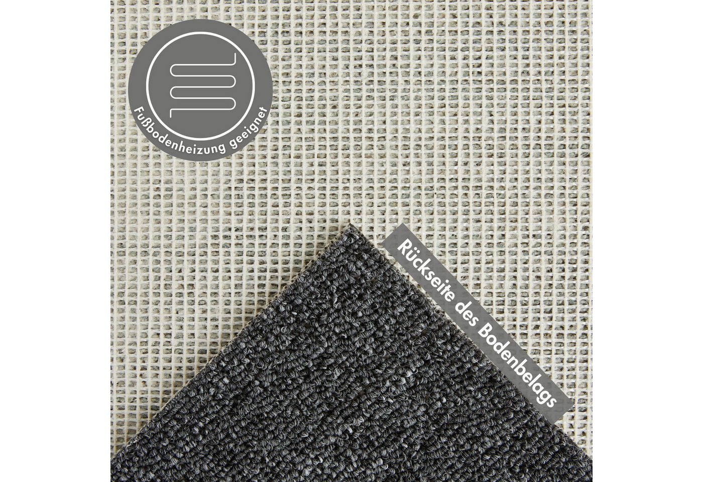 Andiamo Teppichboden Rambo, Feinschlinge, Gesamthöhe ca. 4,5 mm, Luxusklasse LC1, rechteckig, meliert, Breite 400 cm oder 500 cm, strapazierfähig & pflegeleicht – Bild 2 von 5