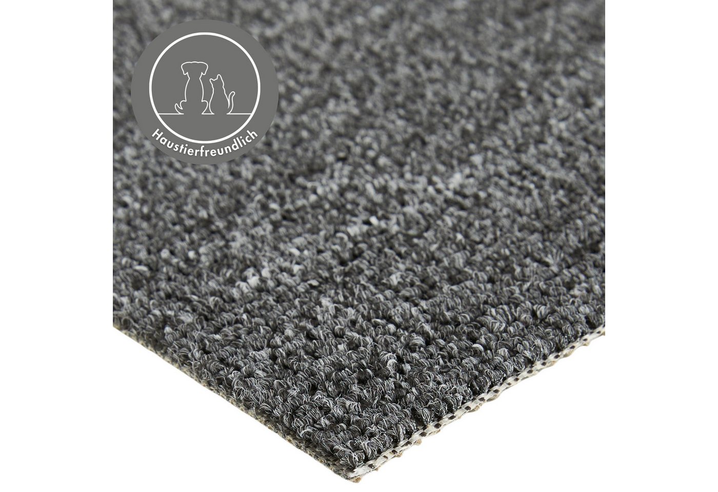 Andiamo Teppichboden Rambo, Feinschlinge, Gesamthöhe ca. 4,5 mm, Luxusklasse LC1, rechteckig, meliert, Breite 400 cm oder 500 cm, strapazierfähig & pflegeleicht – Bild 3 von 5