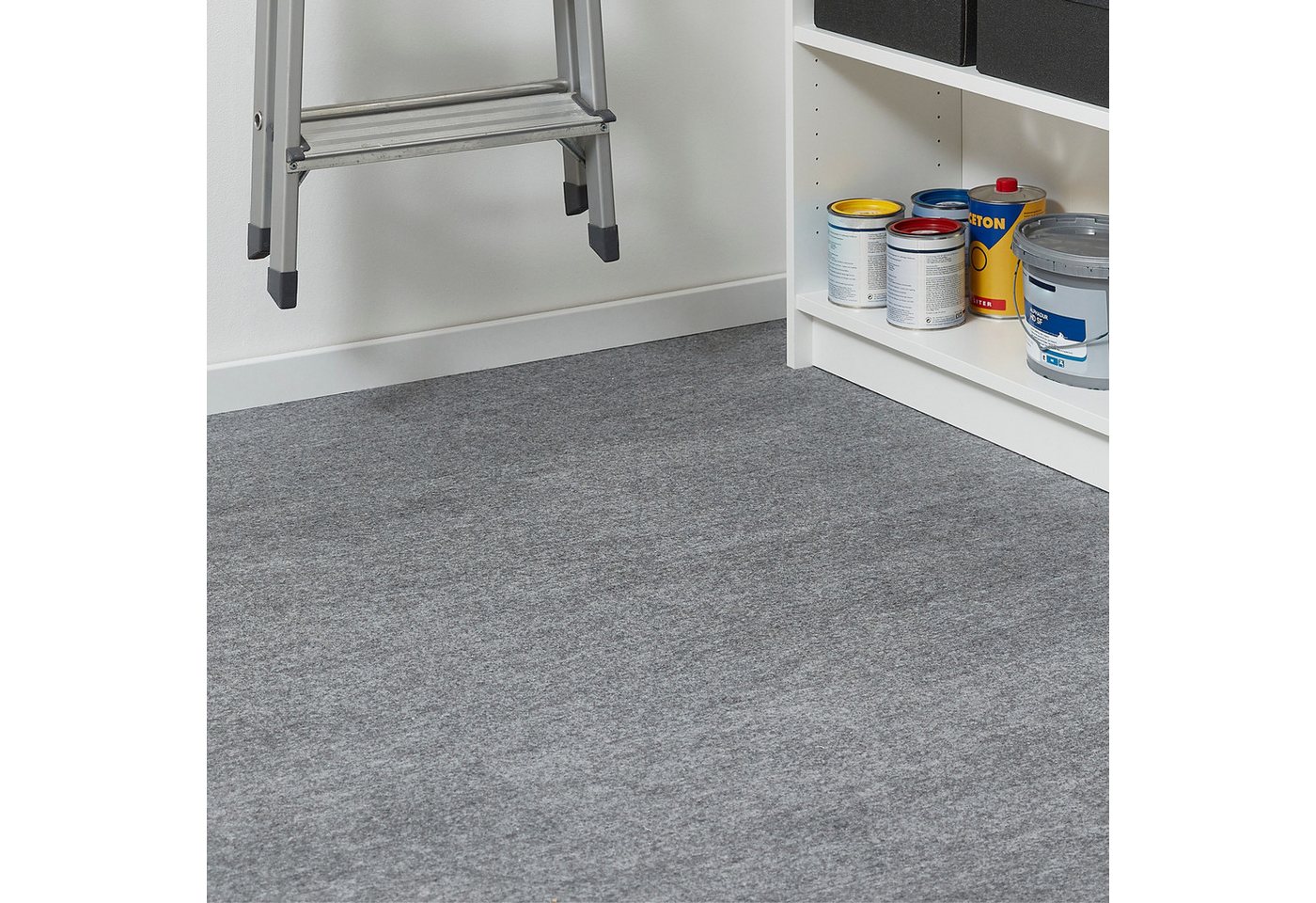 Andiamo Teppichfliese Skandi, selbstklebend, Gesamthöhe ca. 4 mm, rechteckig, 40x40 cm, 25 Stück (4 qm), 50 Stück (8 qm) oder 100 Stück (16 qm) – Bild 2 von 5