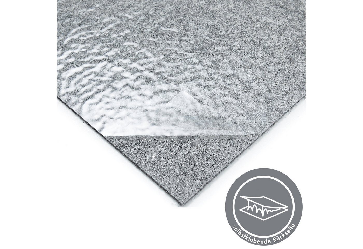 Andiamo Teppichfliese Skandi, selbstklebend, Gesamthöhe ca. 4 mm, rechteckig, 40x40 cm, 25 Stück (4 qm), 50 Stück (8 qm) oder 100 Stück (16 qm) – Bild 3 von 5