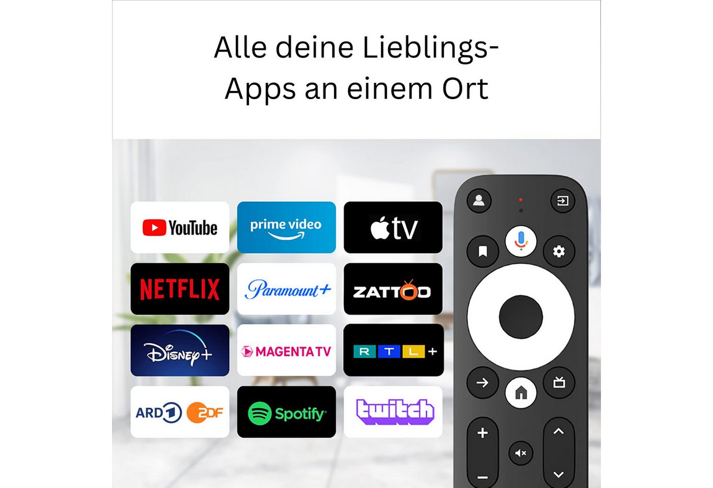 Android Streaming-Box GD2 4K Heimkino Mediaplayer (Google TV, LAN, USB), Smartes Upgrade mit Dolby Atmos, AV1 & Chromecast – Bild 3 von 5