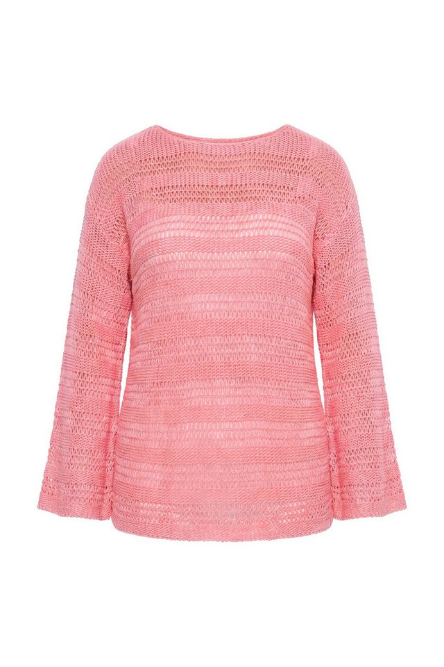 Angel of Style Strickpullover Pullover Boxy Fit Lochstrick Langarm – Bild 2 von 3
