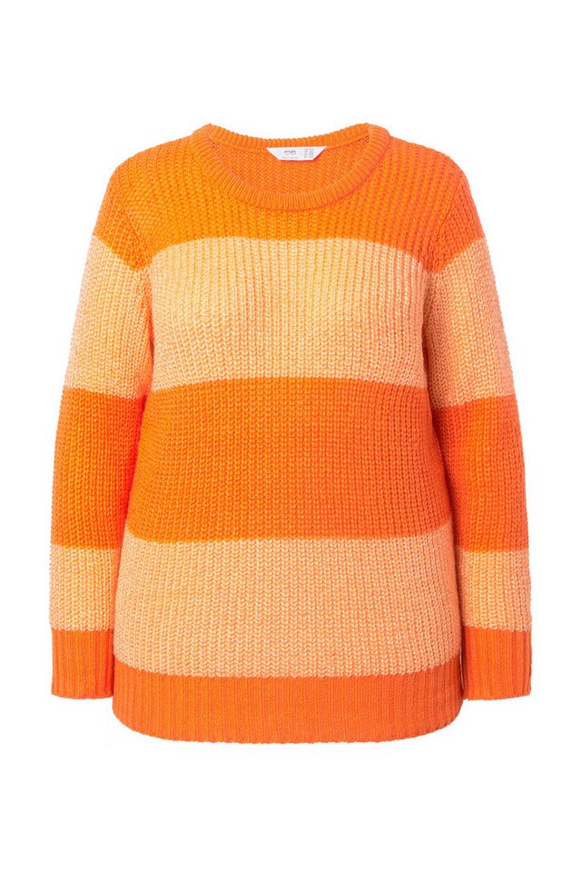 Angel of Style Strickpullover Pullover Straight Fit Blockstreifen Pailletten – Bild 2 von 3