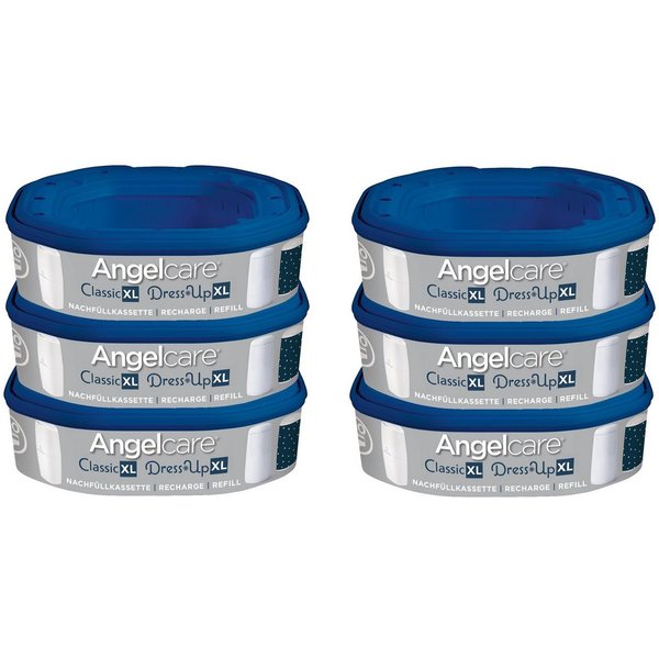 Angelcare® Windeleimer Nachfüllkassette für Windeleimer Dress-Up und Classic XL 6er Pack III