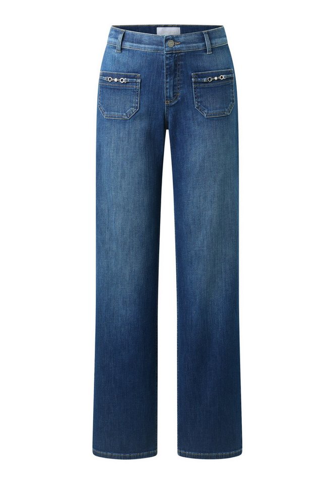 ANGELS Gerade Jeans LIZ GLORY Wide Leg, mit Schmuckelementen an den Vordertaschen – Bild 5 von 5