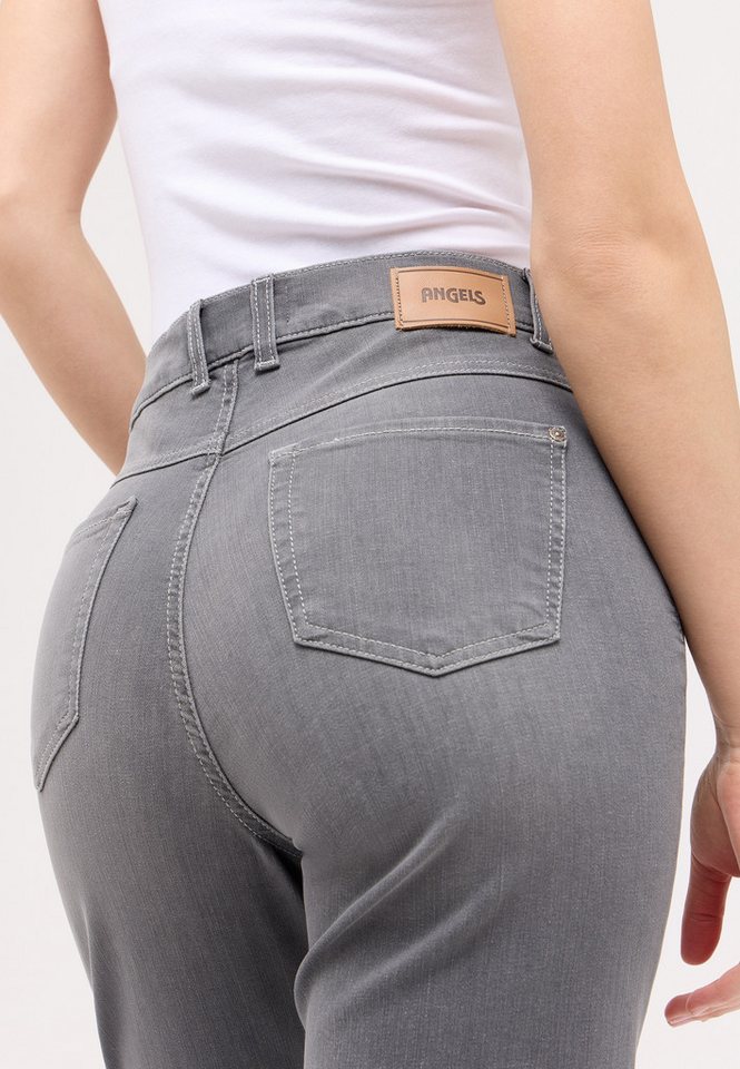 ANGELS Stretch-Jeans weite Passform, aus Baumwollmischung, mit Metallreißverschluss – Bild 3 von 5