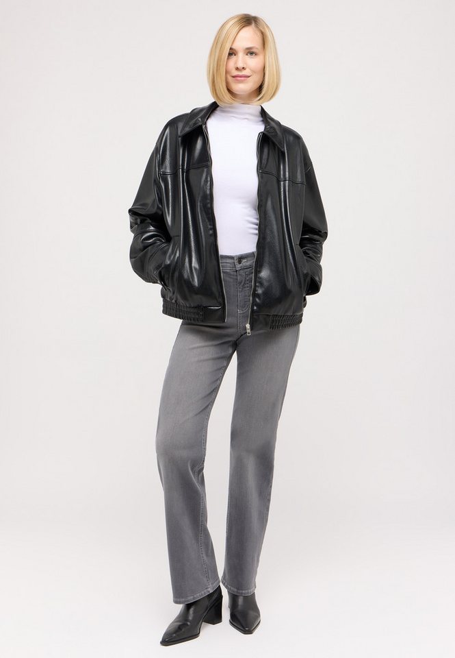 ANGELS Stretch-Jeans weite Passform, aus Baumwollmischung, mit Metallreißverschluss – Bild 4 von 5