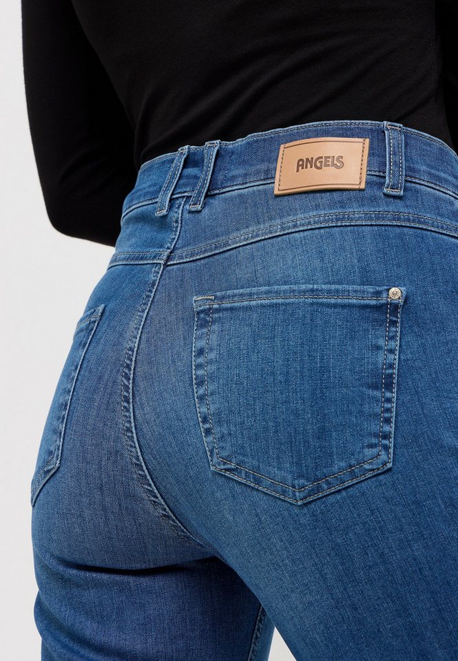 ANGELS Stretch-Jeans weite Passform, aus Baumwollmischung, mit Metallreißverschluss – Bild 3 von 5