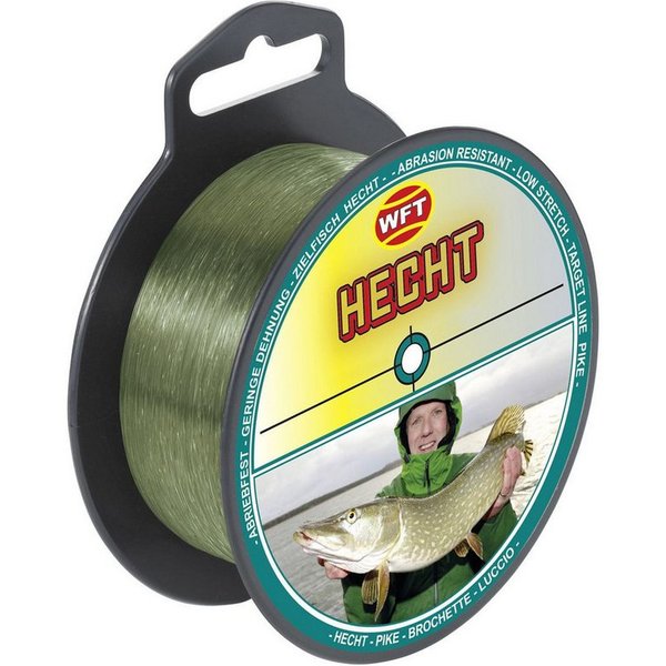 WFT Angelschnur WFT Zielfisch Hecht 250m 0,40mm 12,5kg grün - Angelschnur, (250-St)