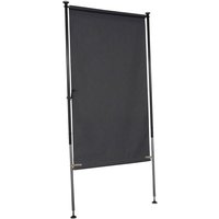 ANGERER Balkon Sichtschutz einfarbig dunkelgrau (150 cm breit)