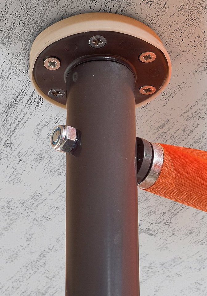 Angerer Freizeitmöbel Klemmmarkise braun-weiß, Ausfall: 150 cm, versch. Breiten – Bild 2 von 3