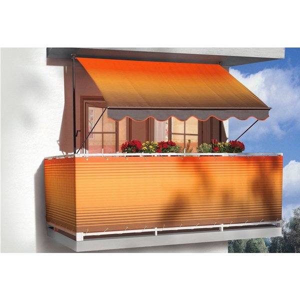 Angerer Freizeitmöbel Klemmmarkise orange-braun, Ausfall: 150 cm, versch. Breiten