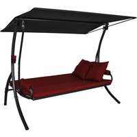 ANGERER Hollywoodschaukel »WAVE«, 3-Sitzer (Bordeaux)