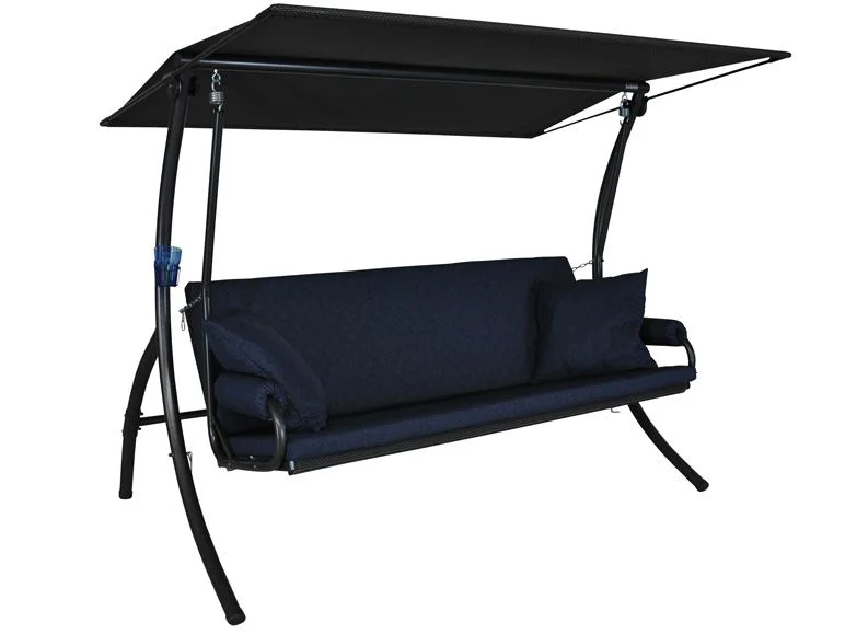 ANGERER Hollywoodschaukel »WAVE«, 3-Sitzer (Blau) – Bild 2 von 2