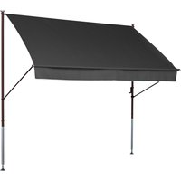 ANGERER Klemmmarkise (Dunkelgrau, 200 cm breit)