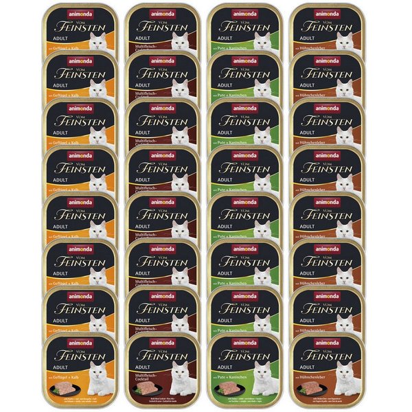 Animonda vom Feinsten Mixpack 3 / 32 x 100 g, Nassfutter für: Katze