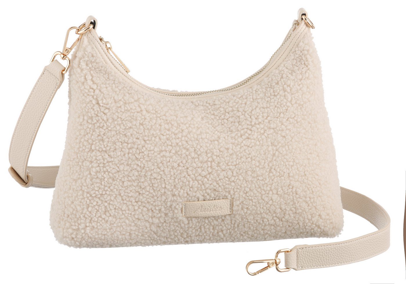 Aniston ACCESSOIRES Umhängetasche, Handtasche, Schultertasche in Teddy-Optik – Bild 3 von 4