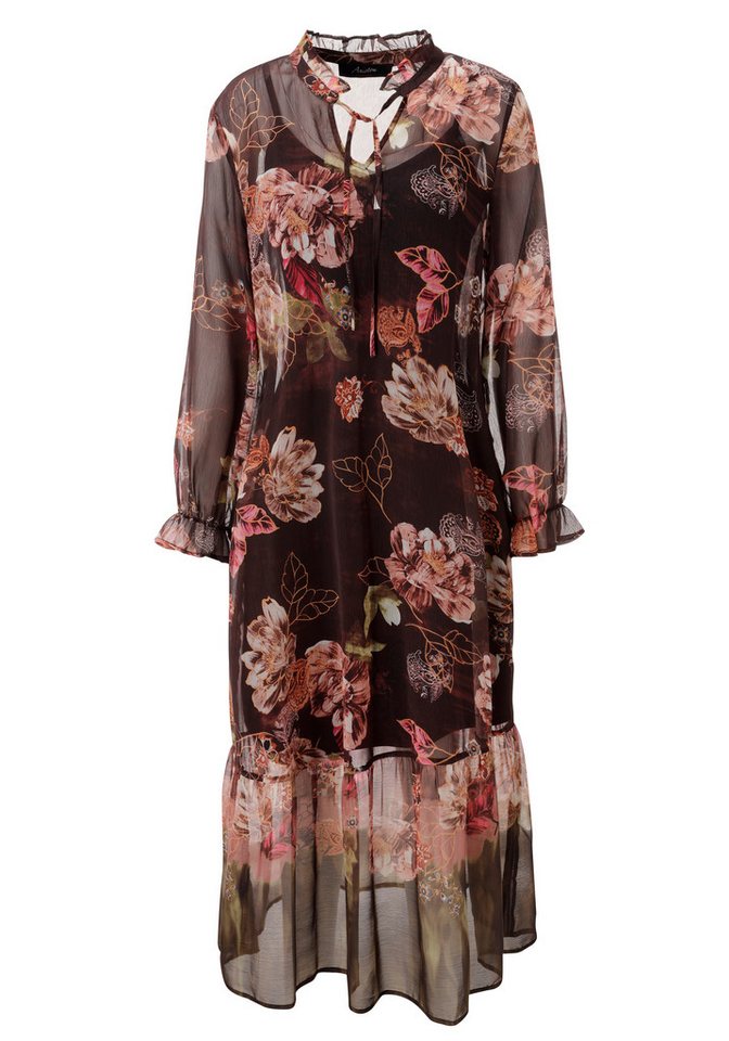Aniston CASUAL Blusenkleid mit großflächigen, farbenfrohen Blumendruck - NEUE KOLLEKTION – Bild 5 von 5