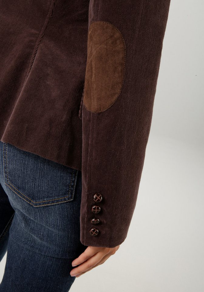 Aniston CASUAL Jackenblazer mit Stoff-Einfassungen und Ärmelpatches – Bild 3 von 5