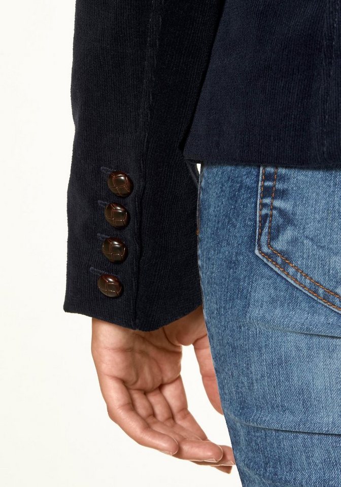 Aniston CASUAL Jackenblazer mit Stoff-Einfassungen und Ärmelpatches – Bild 4 von 5