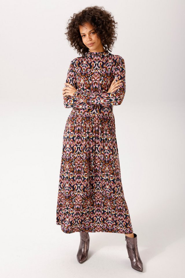 Aniston CASUAL Jerseykleid mit trendfarbenem, grafischen Druck - NEUE KOLLEKTION – Bild 4 von 5