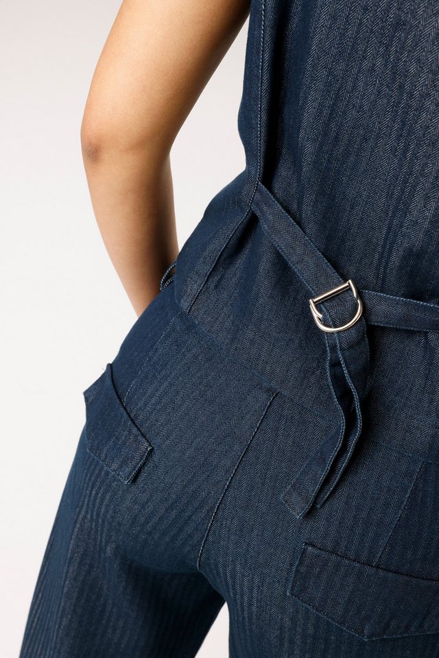 Aniston CASUAL Kurzweste aus strukturiertem, weichen Denim - NEUE KOLLEKTION – Bild 3 von 5