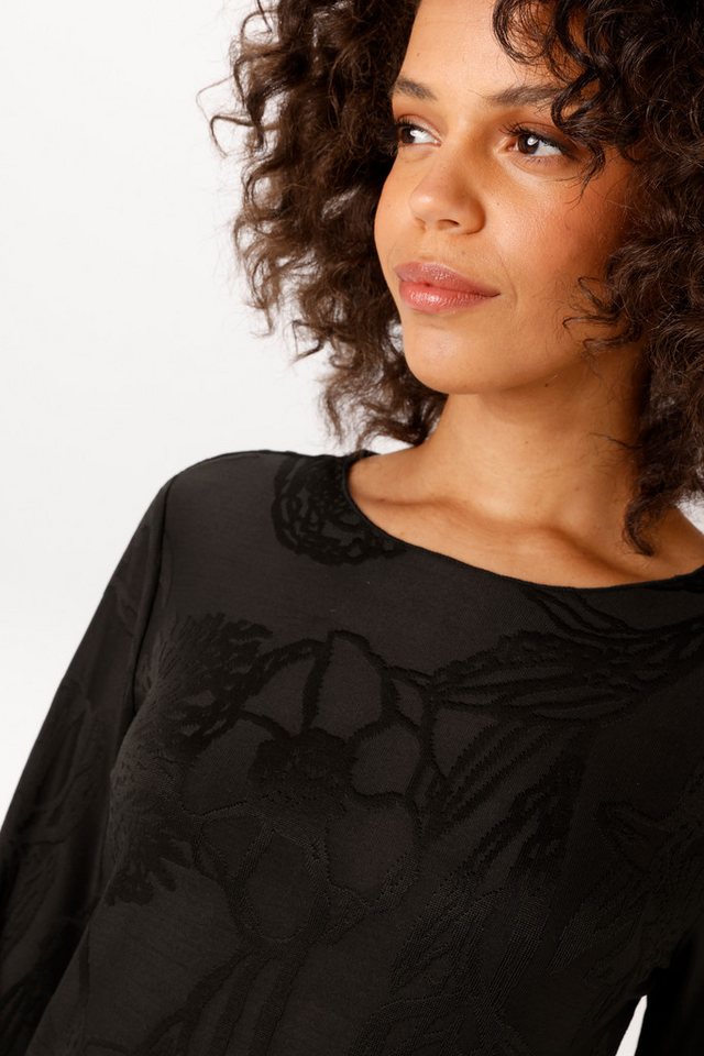 Aniston CASUAL Langarmshirt mit grafischen Blumenmuster - jedes Teil ein Unikat - NEUE KOLLEKTION – Bild 3 von 5