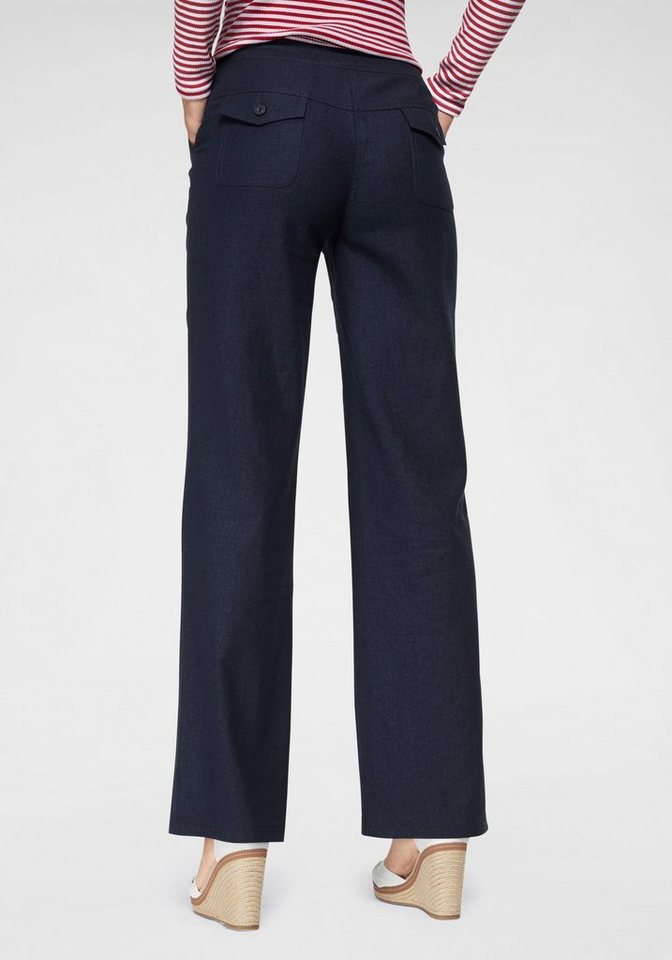 Aniston CASUAL Leinenhose mit Bindeband – Bild 2 von 5