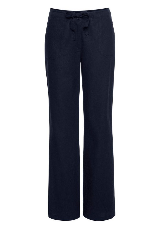 Aniston CASUAL Leinenhose mit Bindeband – Bild 5 von 5