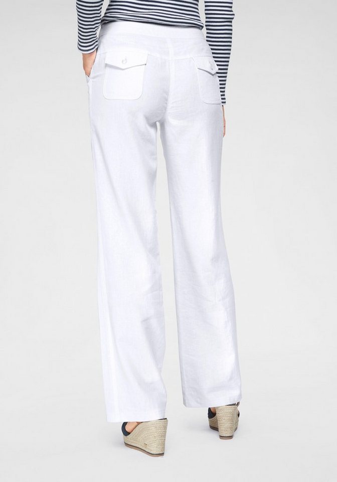 Aniston CASUAL Leinenhose mit Bindeband – Bild 2 von 5