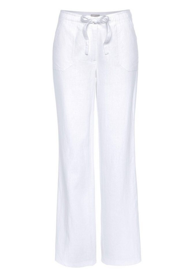 Aniston CASUAL Leinenhose mit Bindeband – Bild 5 von 5