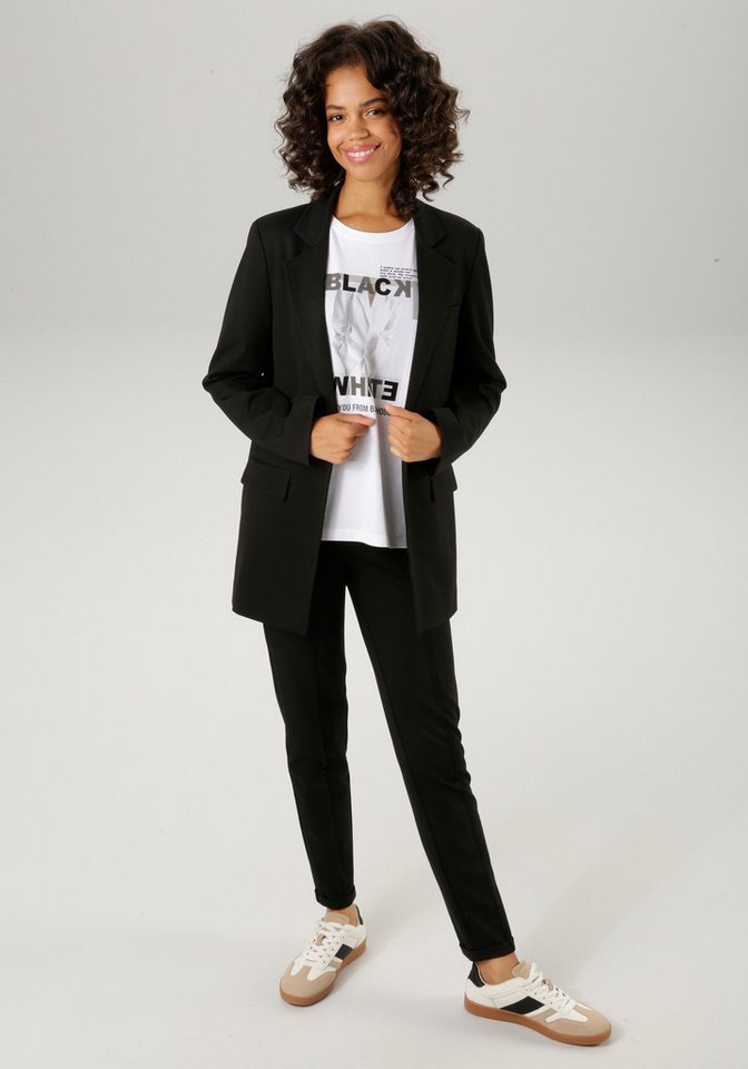 Aniston CASUAL Longblazer mit Reverskragen – Bild 4 von 5