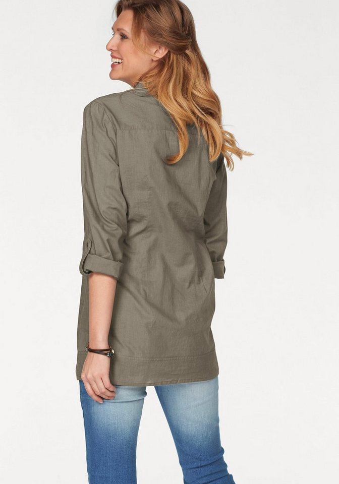 Aniston CASUAL Longbluse mit dekorativer Biesenverarbeitung – Bild 2 von 5