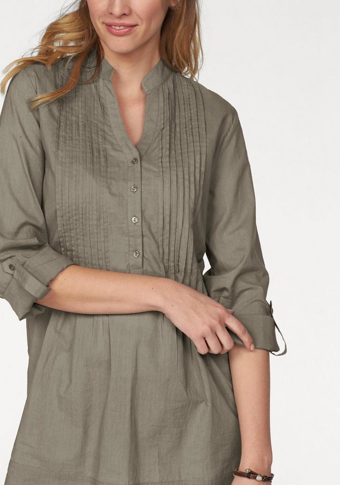 Aniston CASUAL Longbluse mit dekorativer Biesenverarbeitung – Bild 3 von 5
