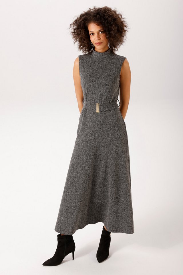 Aniston CASUAL Maxikleid mit breiten, abnehmbaren Gürtel - NEUE KOLLEKTION – Bild 4 von 5