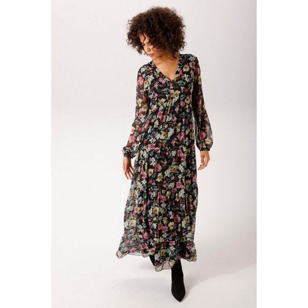Aniston CASUAL Maxikleid mit farbenfrohen, romantischen Blumendruck - NEUE KOLLEKTION