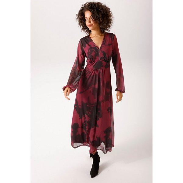 Aniston CASUAL Maxikleid mit großflächigen, grafischen Batik-Druck - NEUE KOLLEKTION