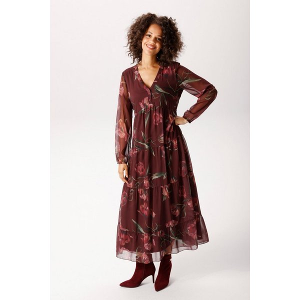 Aniston CASUAL Maxikleid mit großflächigen, farbharmonischen Blumendruck - NEUE KOLLEKTON