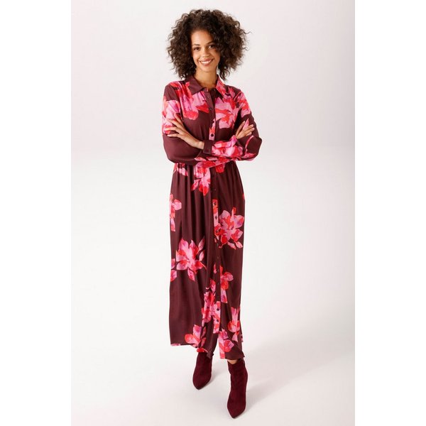 Aniston CASUAL Maxikleid mit großflächigen Batik-Blüten bedruckt - NEUE KOLLEKTION