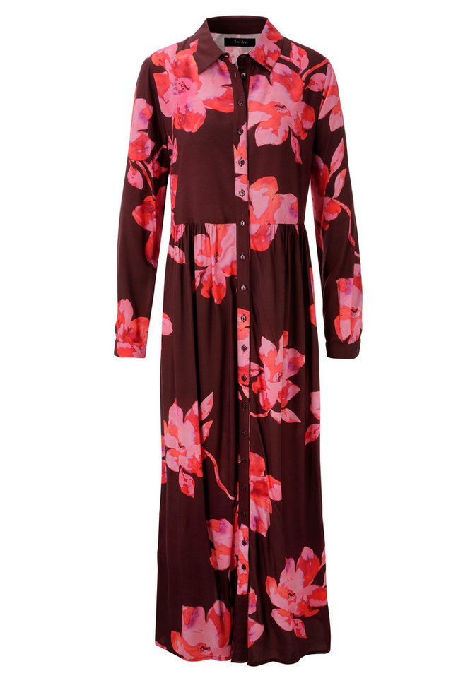 Aniston CASUAL Maxikleid mit großflächigen Batik-Blüten bedruckt - NEUE KOLLEKTION – Bild 5 von 5