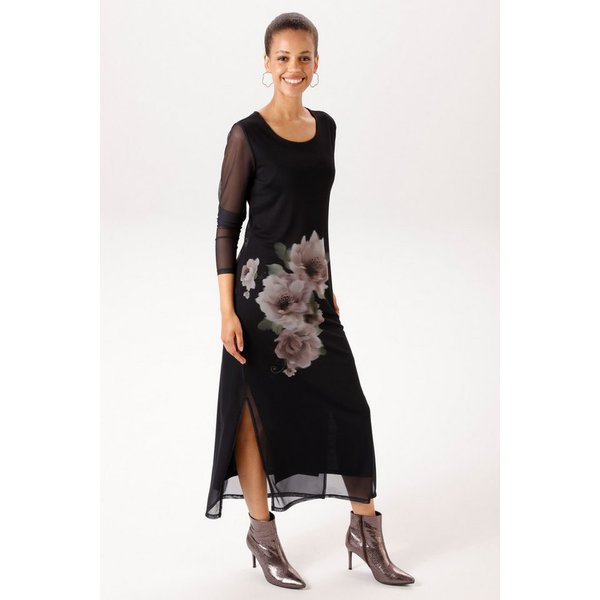 Aniston CASUAL Maxikleid mit großflächigen Batikblüten - NEUE KOLLEKTION