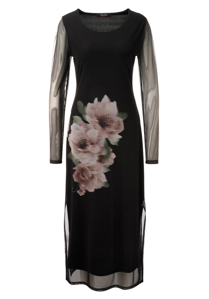 Aniston CASUAL Maxikleid mit großflächigen Batikblüten - NEUE KOLLEKTION – Bild 4 von 5