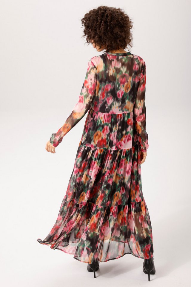 Aniston CASUAL Maxikleid (mit Jersey-Unterkleid) mit farbenfrohen Batikblumen bedruckt - NEUE KOLLEKTION – Bild 2 von 5