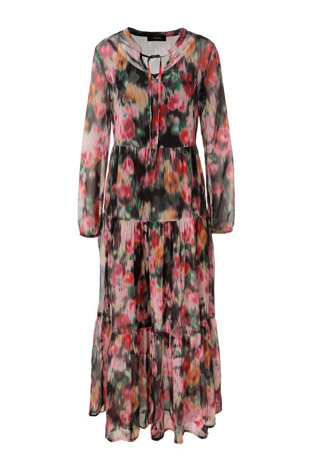 Aniston CASUAL Maxikleid (mit Jersey-Unterkleid) mit farbenfrohen Batikblumen bedruckt - NEUE KOLLEKTION – Bild 5 von 5