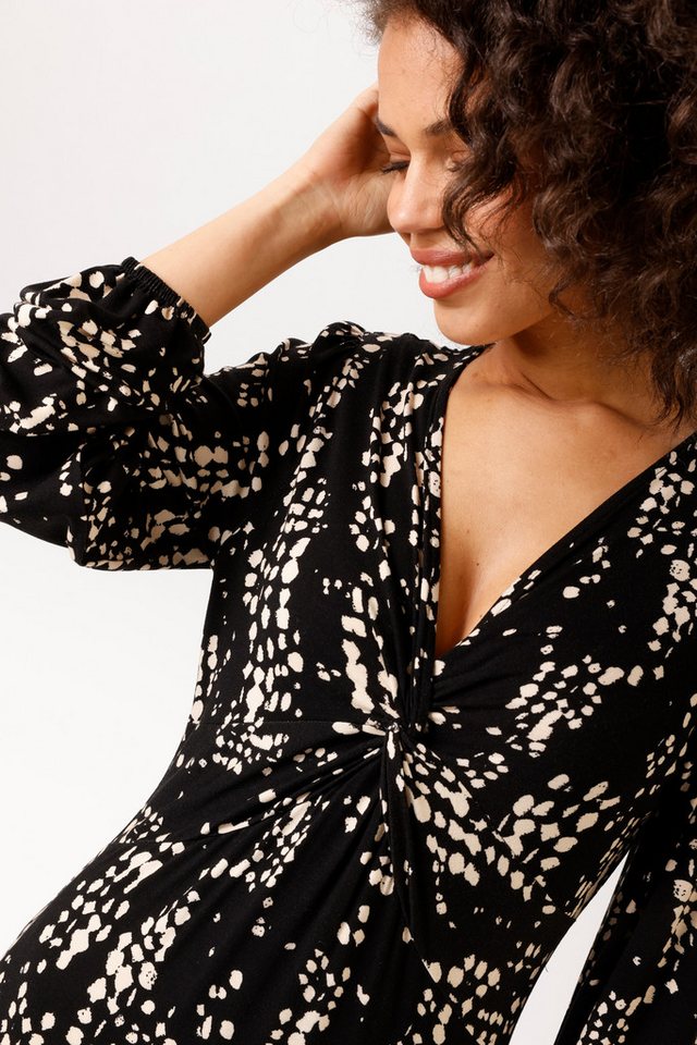 Aniston CASUAL Maxikleid mit raffiniertem Knoten am Dekolleté - NEUE KOLLEKTION – Bild 4 von 5