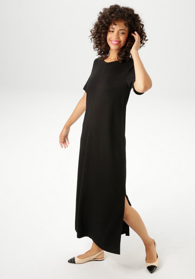 Aniston CASUAL Maxikleid mit Seitenschlitzen – Bild 2 von 5