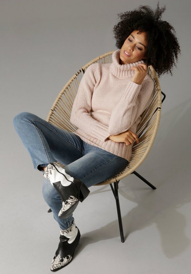 Aniston CASUAL Rollkragenpullover – Bild 4 von 5