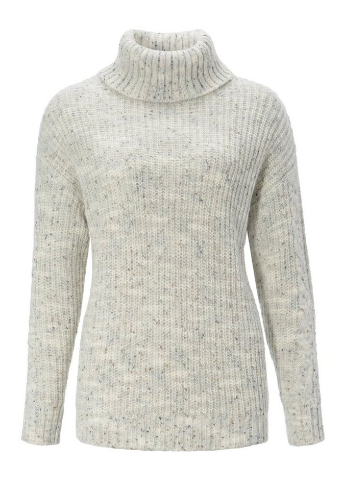 Aniston CASUAL Rollkragenpullover aus trendigem Melange-Garn – Bild 4 von 5
